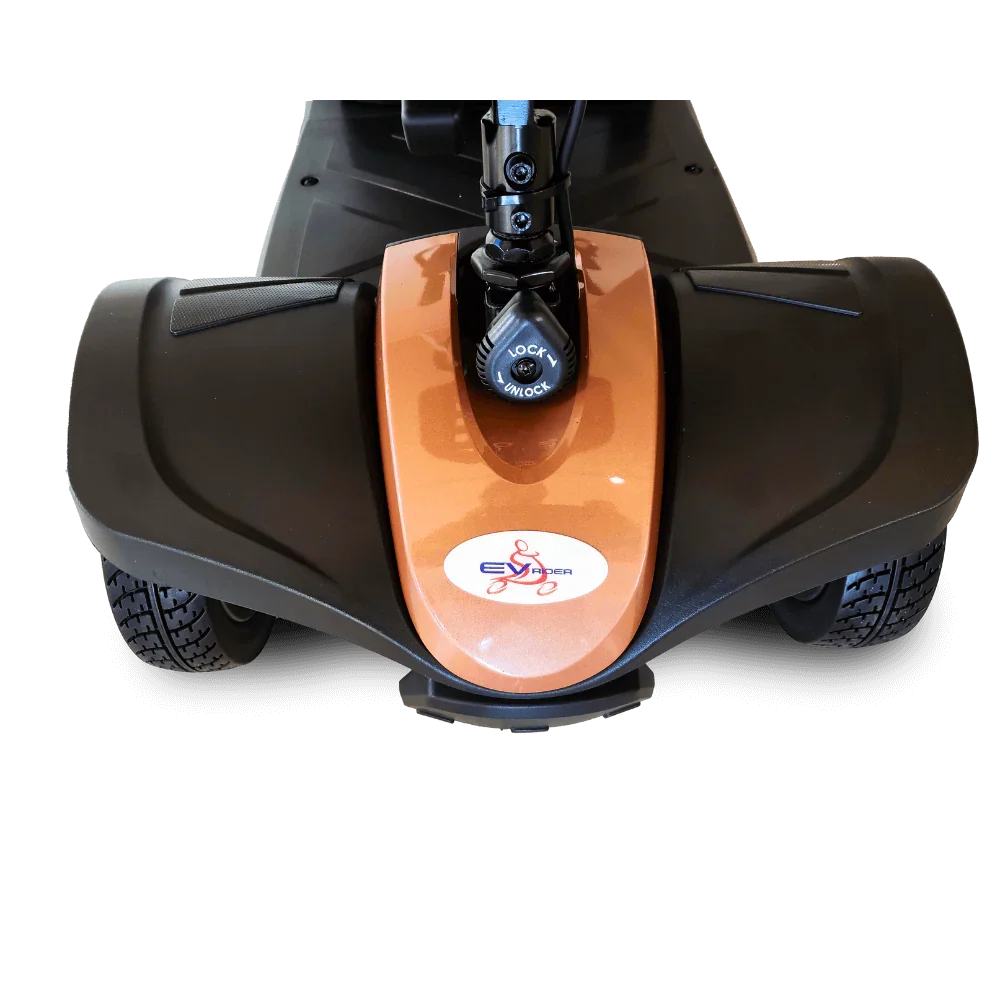 EV Rider Minirider Lite Mobility Scooter 4 Wheel 280 lbs. Capacity 4 MPH 10 Miles 12Ah SLA Rose Gold Open Box