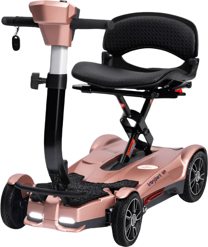 EV Rider Transport 4M Mobility Scooter Manual Fold 4 Wheel 250 lbs. Capacity 24V 10Ah Li-Ion Battery 3.7 MPH 7 Miles S19FM New