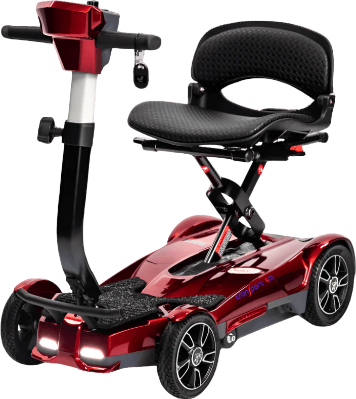 EV Rider Transport 4M Mobility Scooter Manual Fold 4 Wheel 250 lbs. Capacity 24V 10Ah Li-Ion Battery 3.7 MPH 7 Miles S19FM New