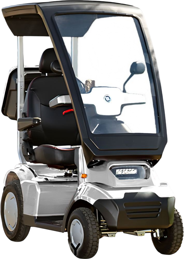 Afikim Afiscooter S4 4-Wheel Electric Mobility Scooter Silver New