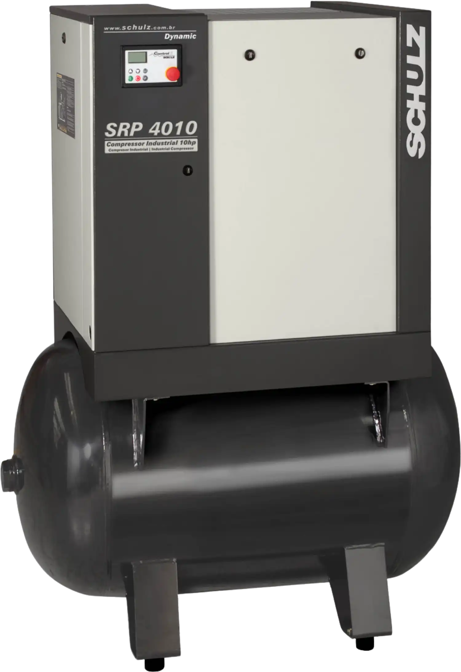 Schulz SRP-4010 Dynamic Air Compressor 10 HP 120 gal. 460V 3-Phase Horizontal 970.3902-460 New