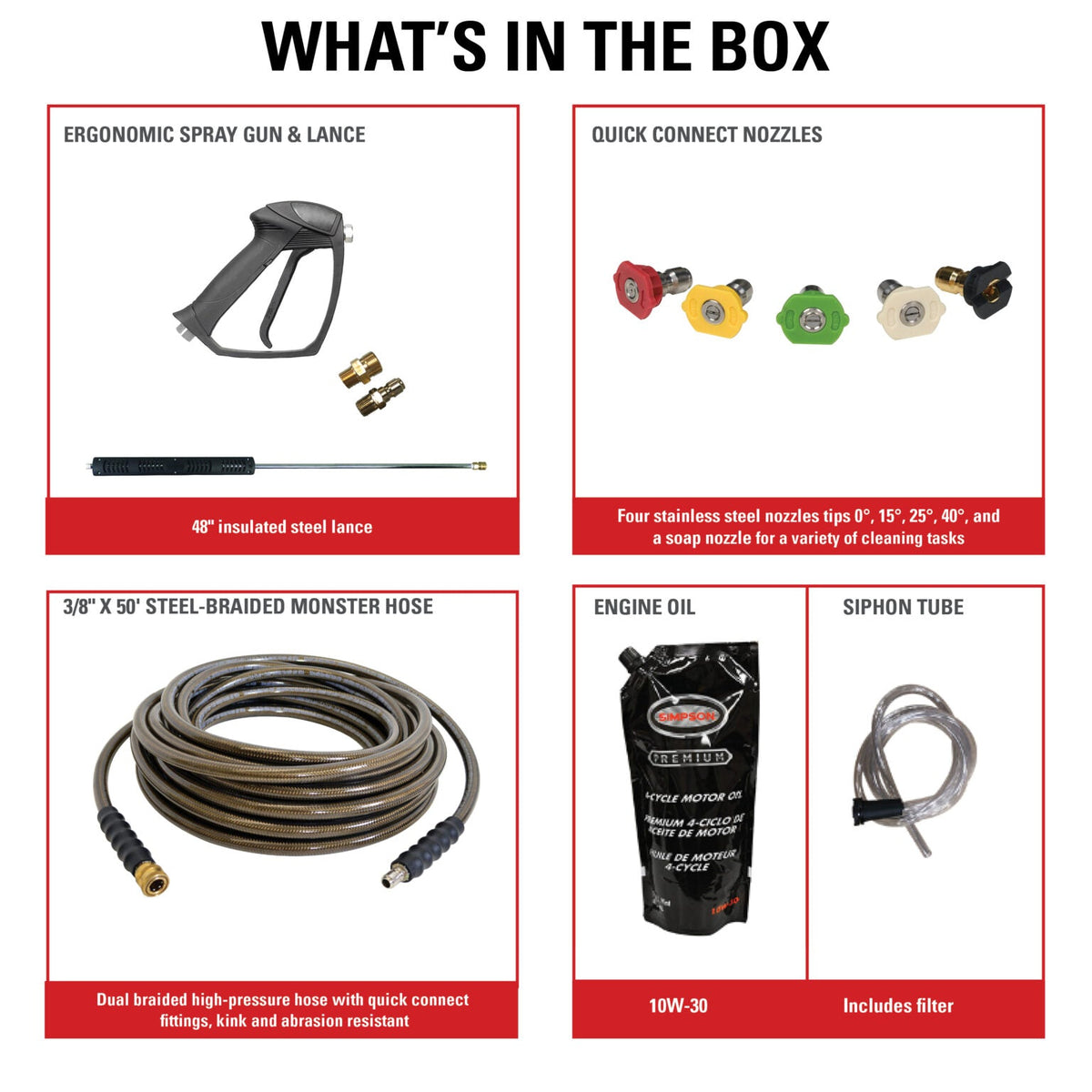 Simpson SuperPro Roll-Cage Gas Pressure Washer 4000 PSI 3.5 GPM with Honda GX270 Engine New