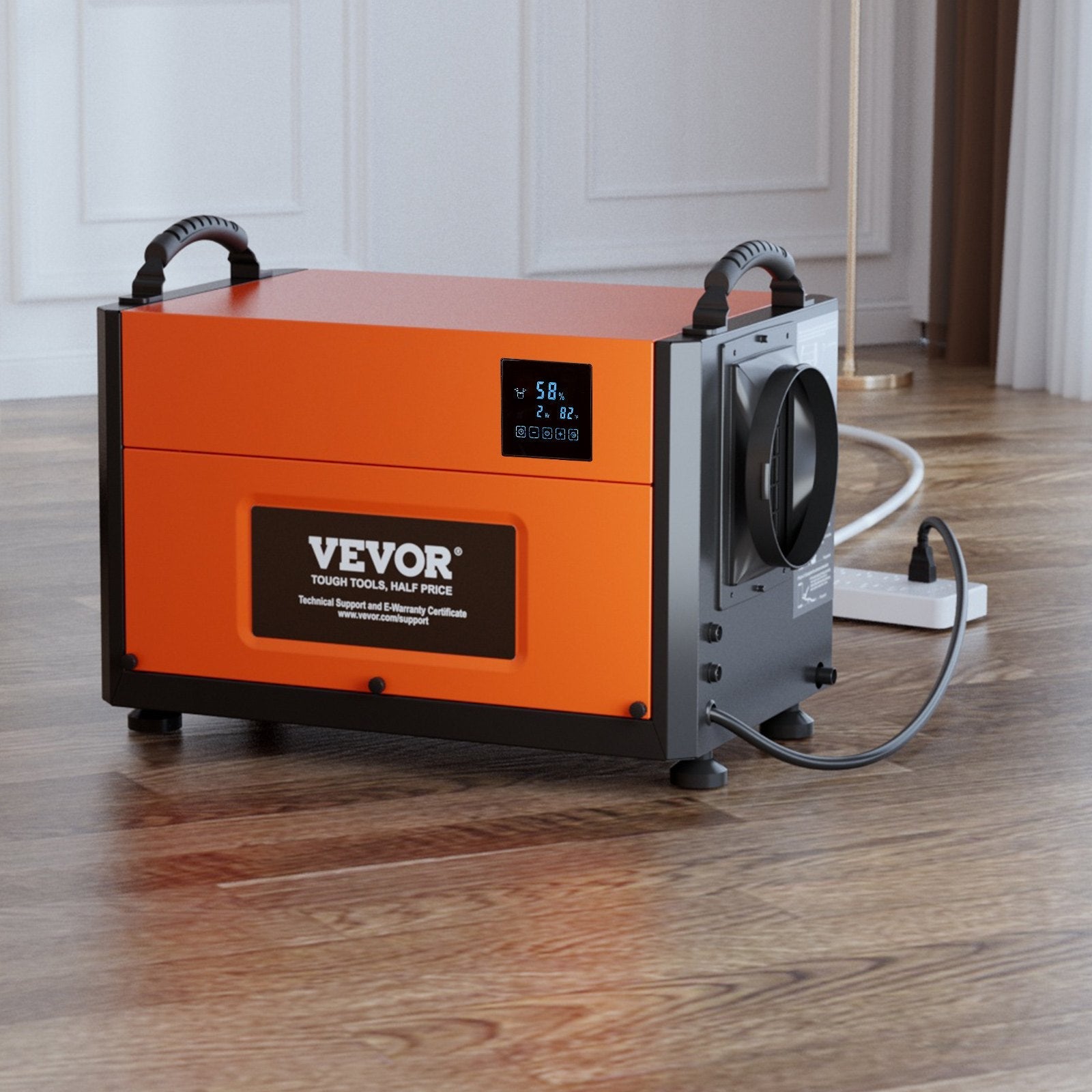 Vevor Commercial Basement/Crawlspace Dehumidifier 125 Pints 210 CFM with Auto Defrost New