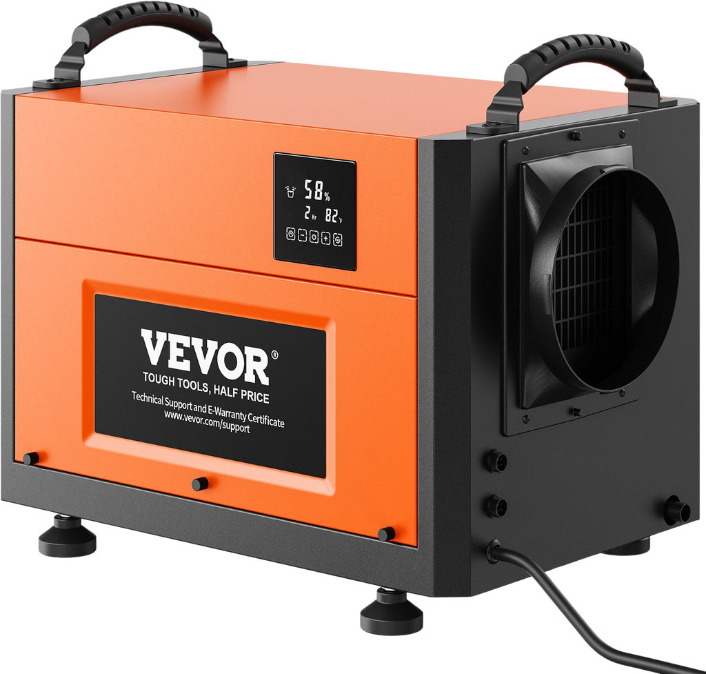 Vevor Commercial Basement/Crawlspace Dehumidifier 125 Pints 210 CFM with Auto Defrost New