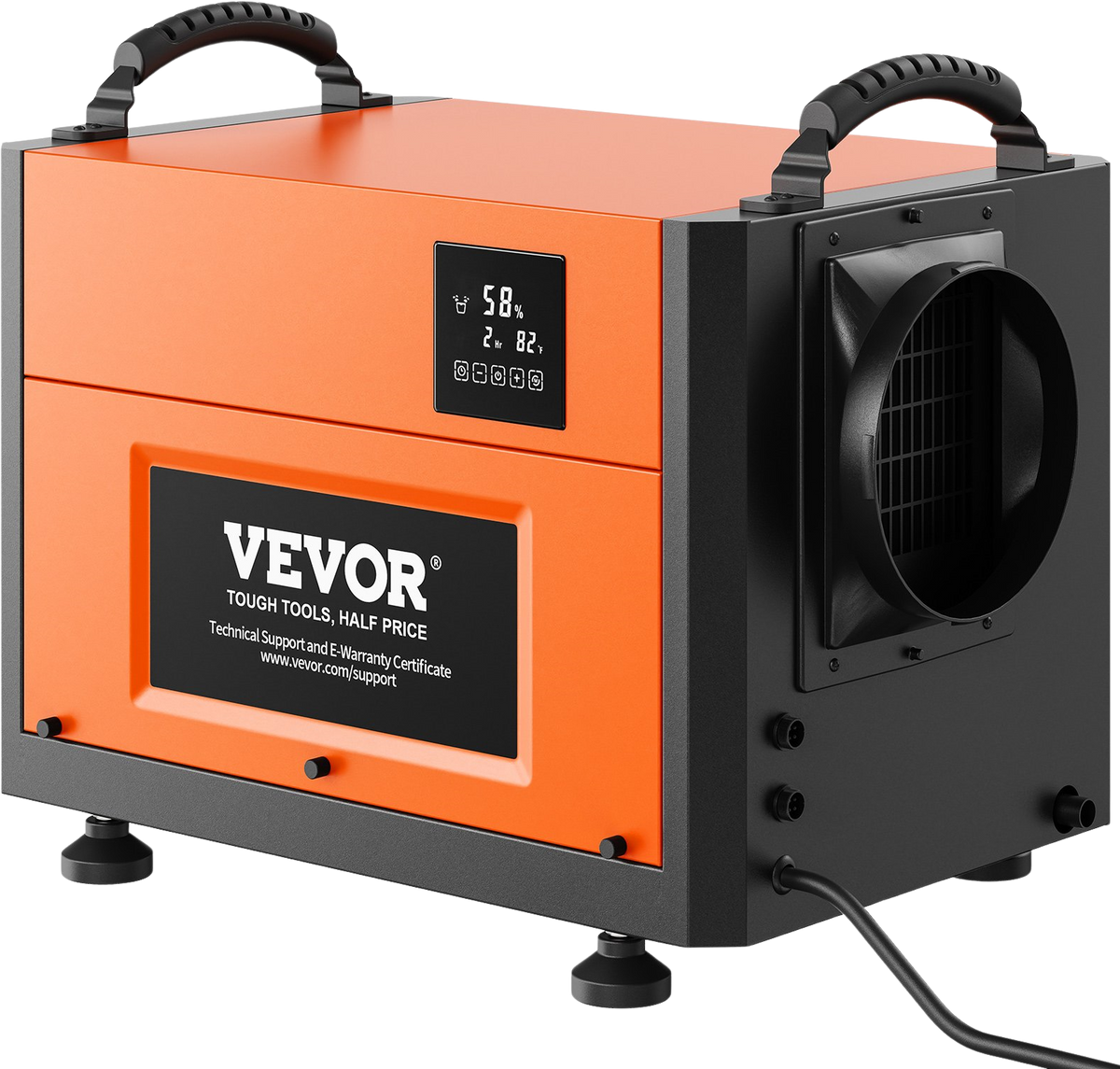 Vevor Commercial Basement/Crawlspace Dehumidifier 125 Pints 210 CFM with Auto Defrost New