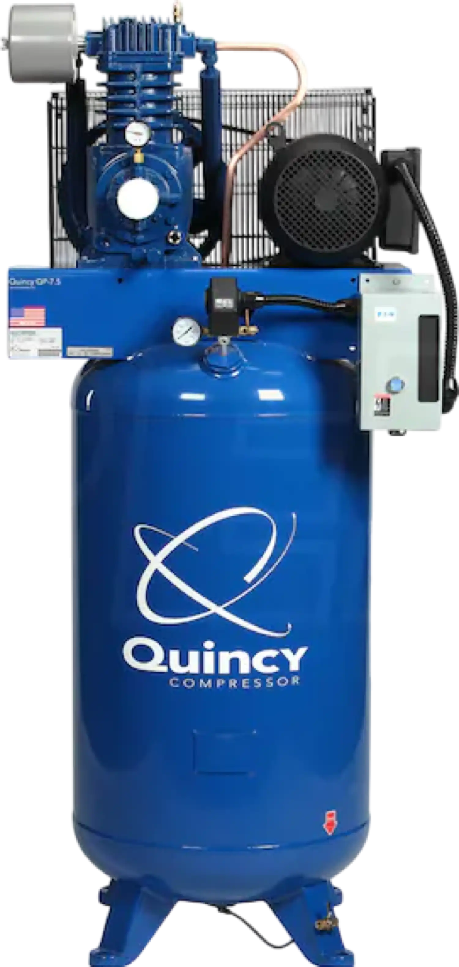 Quincy QP Pro Plus Air Compressor 7.5 HP 80 Gallon Two Stage 1-Phase 230V 571CS80VCAP New