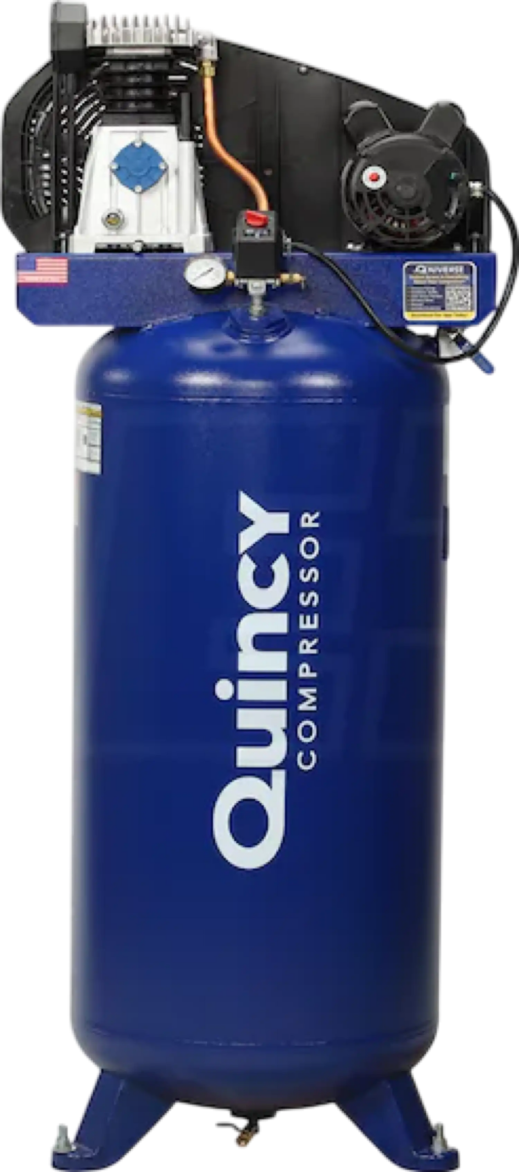 Quincy Air Compressor 3.5 HP 60 Gallon Single Stage 1-Phase 230V New