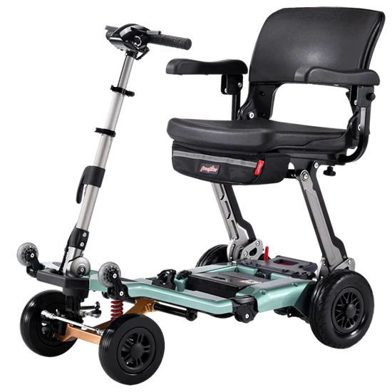 Freerider Luggie Super Plus 4 Travel Scooter Foldable 5 MPH 15 Mile Range Lithium Battery New