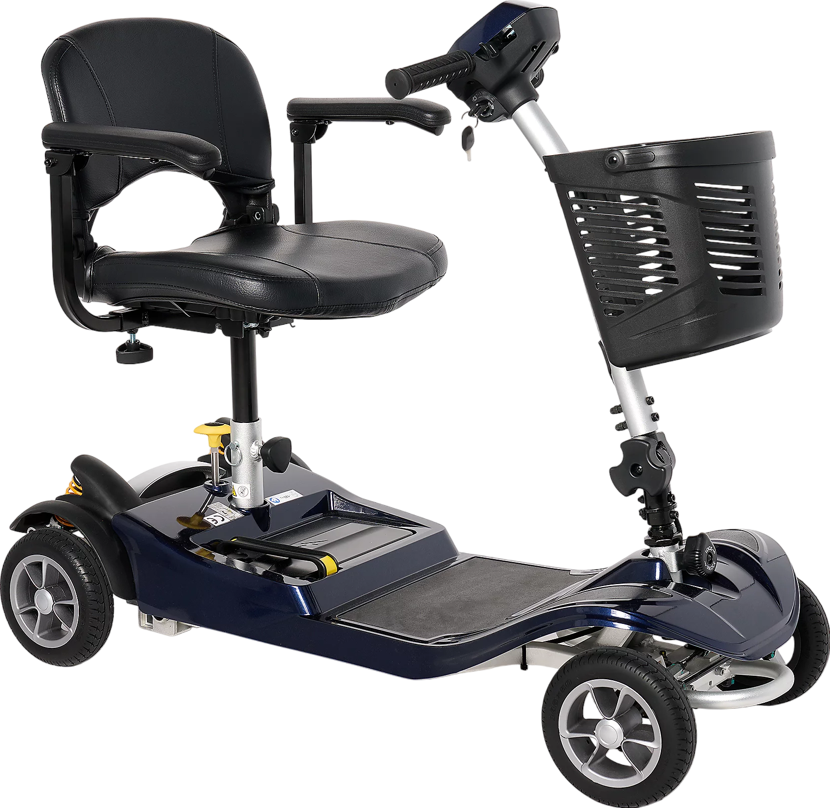 EV Rider Nomad Mobility Scooter 4 Wheel 260 lbs. Capacity 24V 10.3Ah Li-Ion Battery 4 MPH 10 Miles T4SU New
