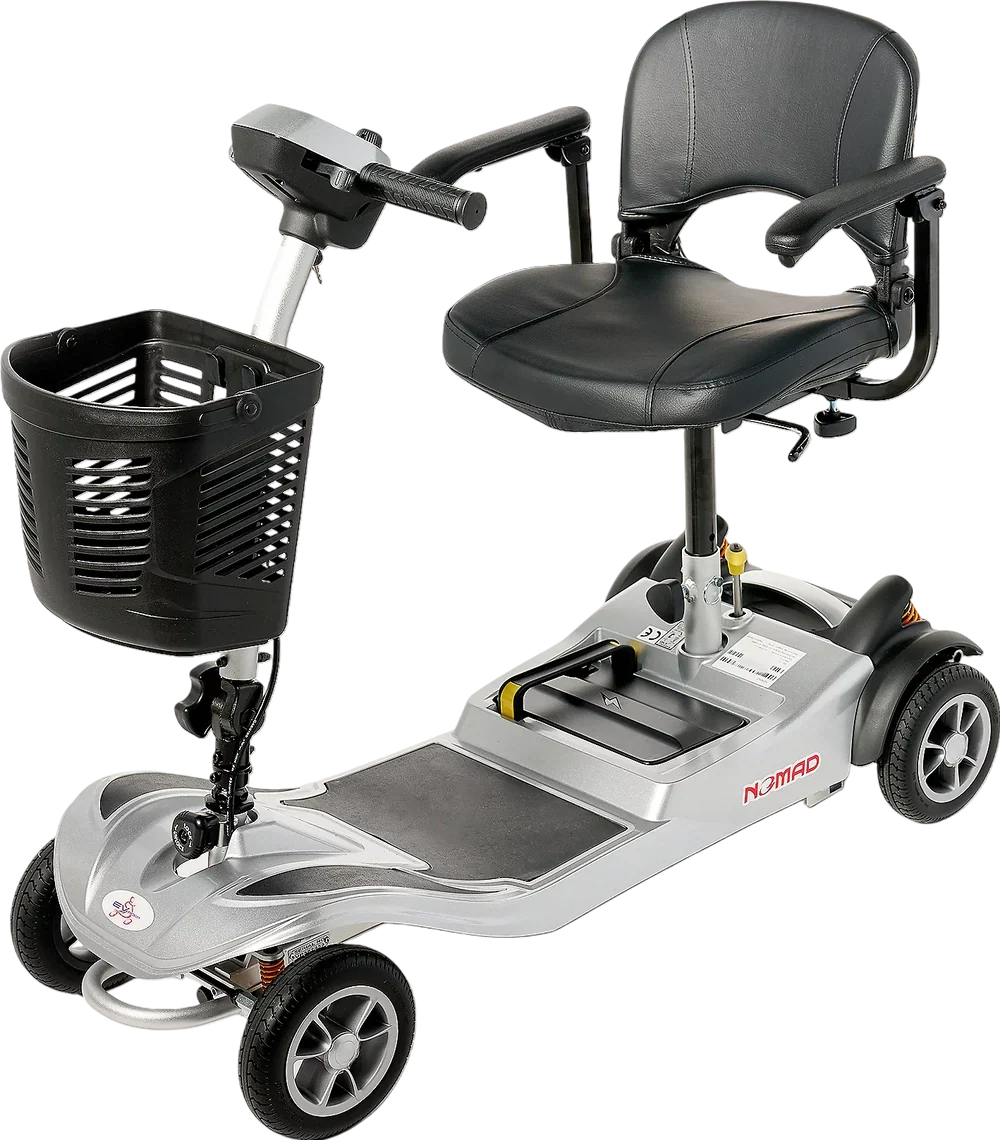 EV Rider Nomad Mobility Scooter 4 Wheel 260 lbs. Capacity 24V 10.3Ah Li-Ion Battery 4 MPH 10 Miles Open Box