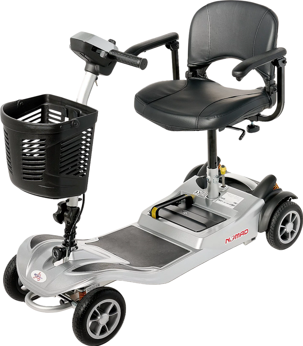EV Rider Nomad Mobility Scooter 4 Wheel 260 lbs. Capacity 24V 10.3Ah Li-Ion Battery 4 MPH 10 Miles T4SU New