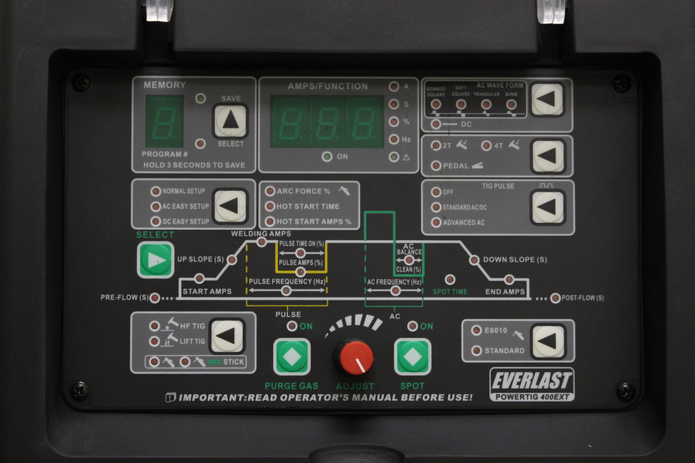 Everlast PowerTIG 400EXT Welder TIG/Stick Digital Inverter AC DC 400Amp 3-Phase 480V New