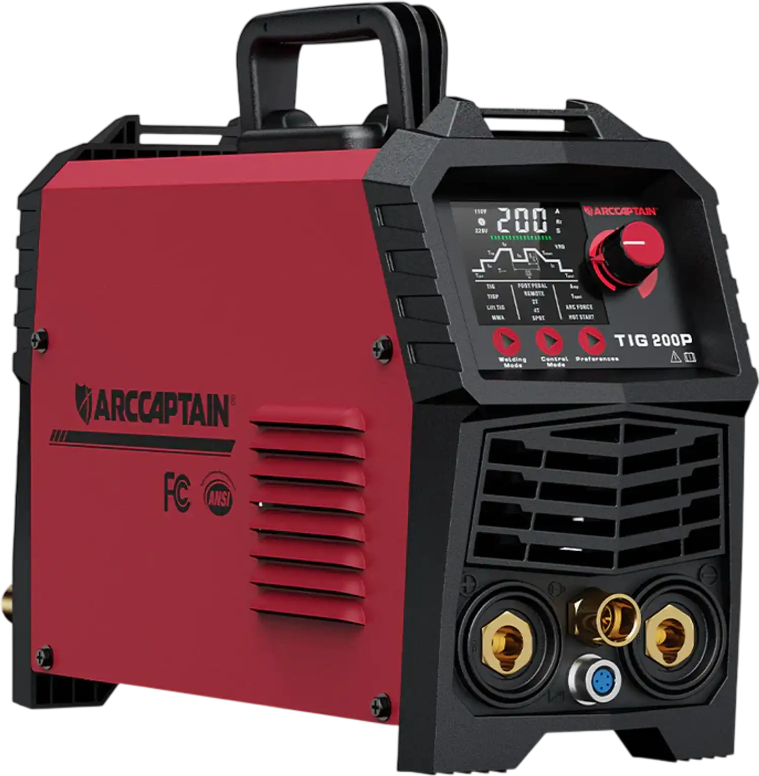 Arccaptain TIG200P Welder DC Pulse 200A Multi-Process IGBT 110/220V New
