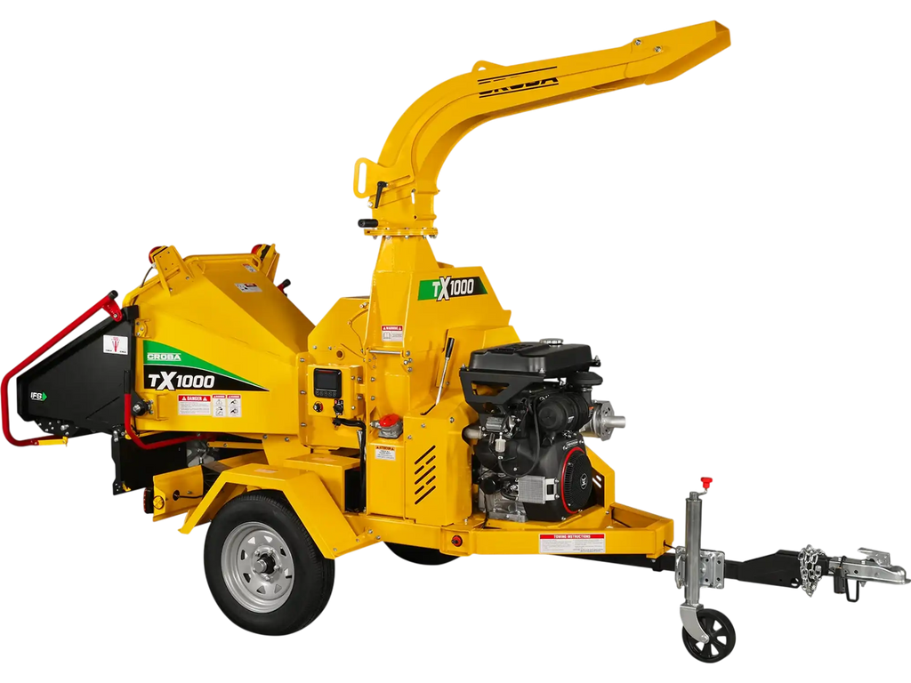 MechMaxx TX1000 Wood Chipper 35HP 1000cc ZONSEN Electric Start 8" Gas Powered Commercial Intelligent Hydraulic Feeding System New
