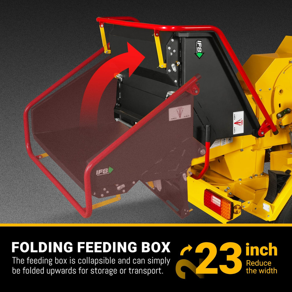 MechMaxx TX1000 Wood Chipper 35HP 1000cc ZONSEN Electric Start 8" Gas Powered Commercial Intelligent Hydraulic Feeding System New