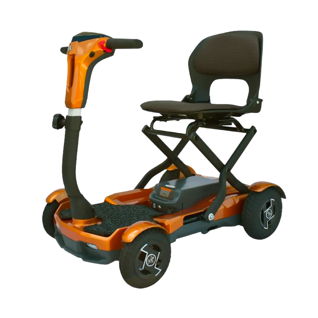 EV Rider Teqno AF S26 Automatic Folding Mobility Scooter Gold New
