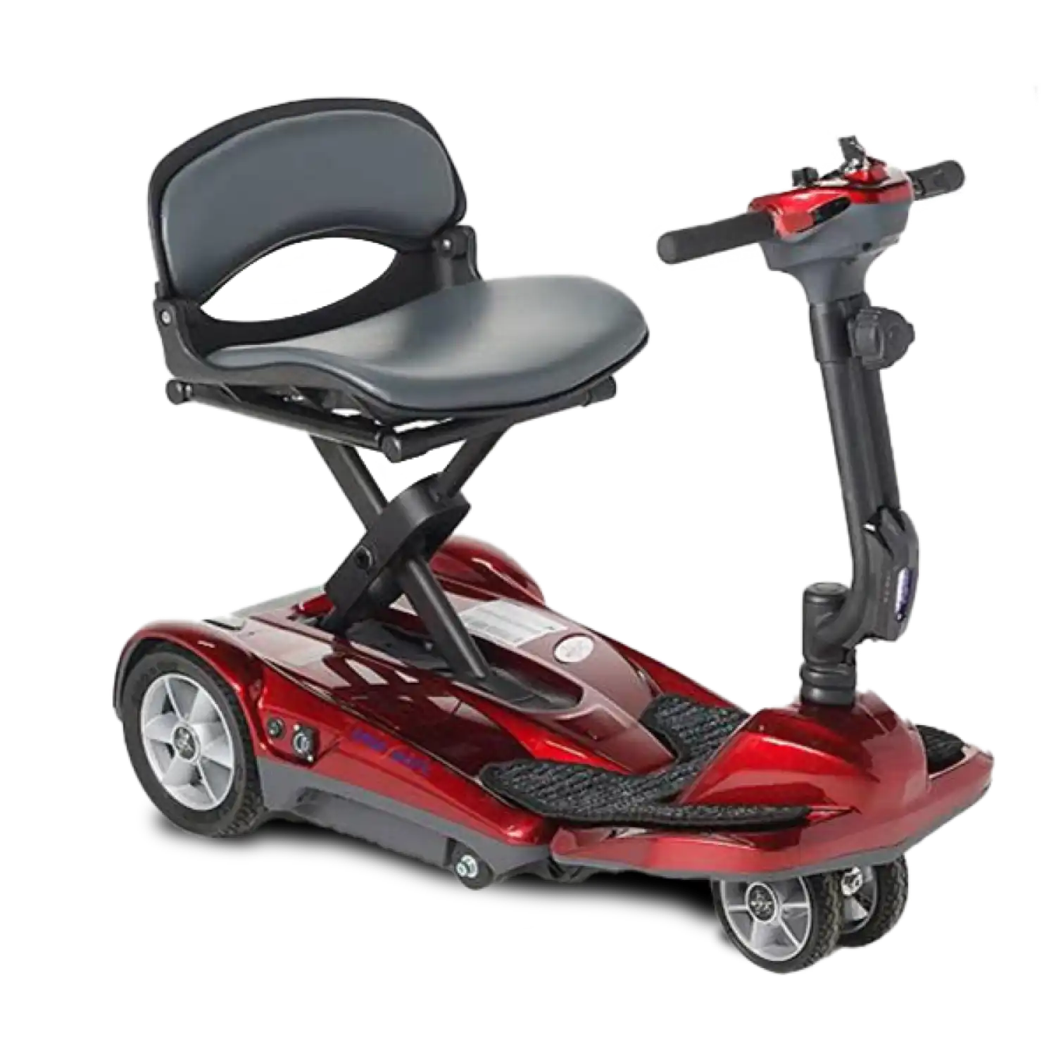 EV Rider Transport AF+ Automatic Folding Scooter Burgundy Red Open Box