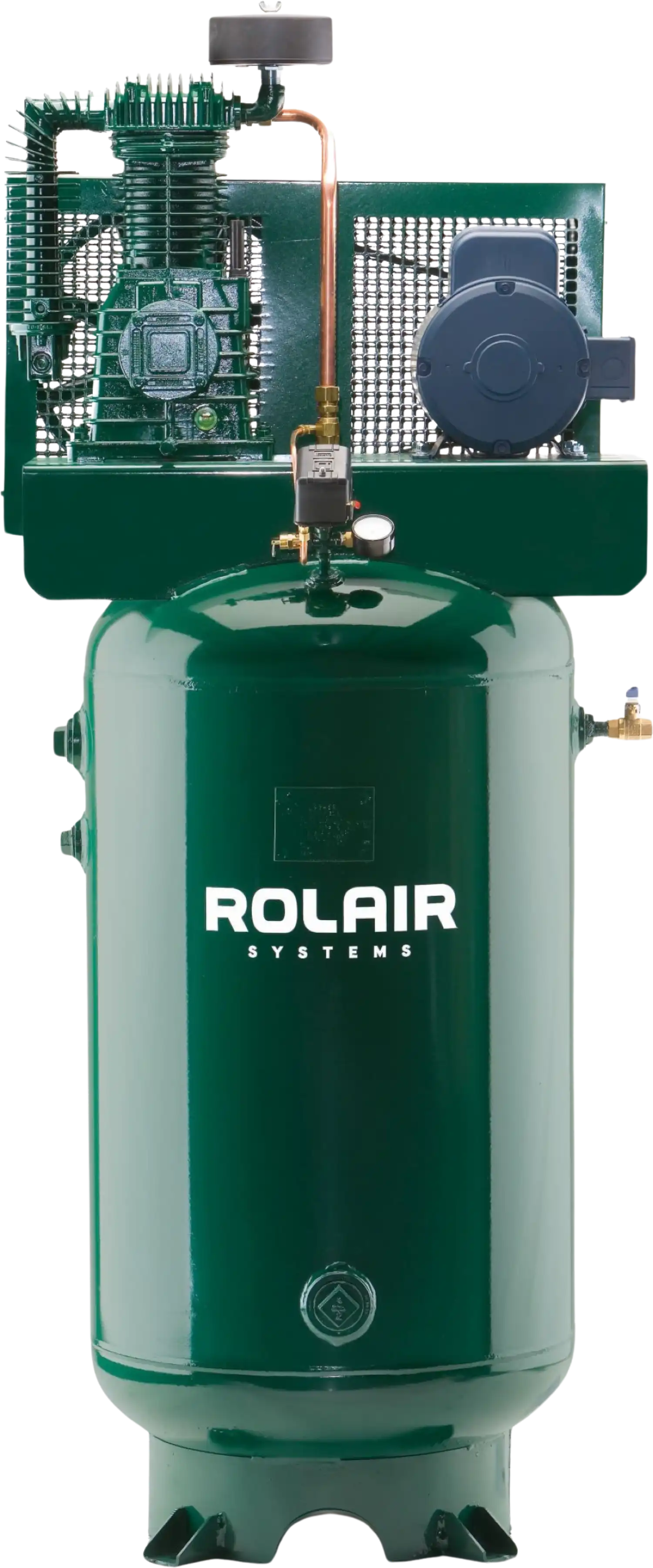 Rolair V5180K30 Air Compressor Electric 5 HP 80 gal. Two-Stage 230V 1-Phase with Magnetic Starter Manufacturer RFB