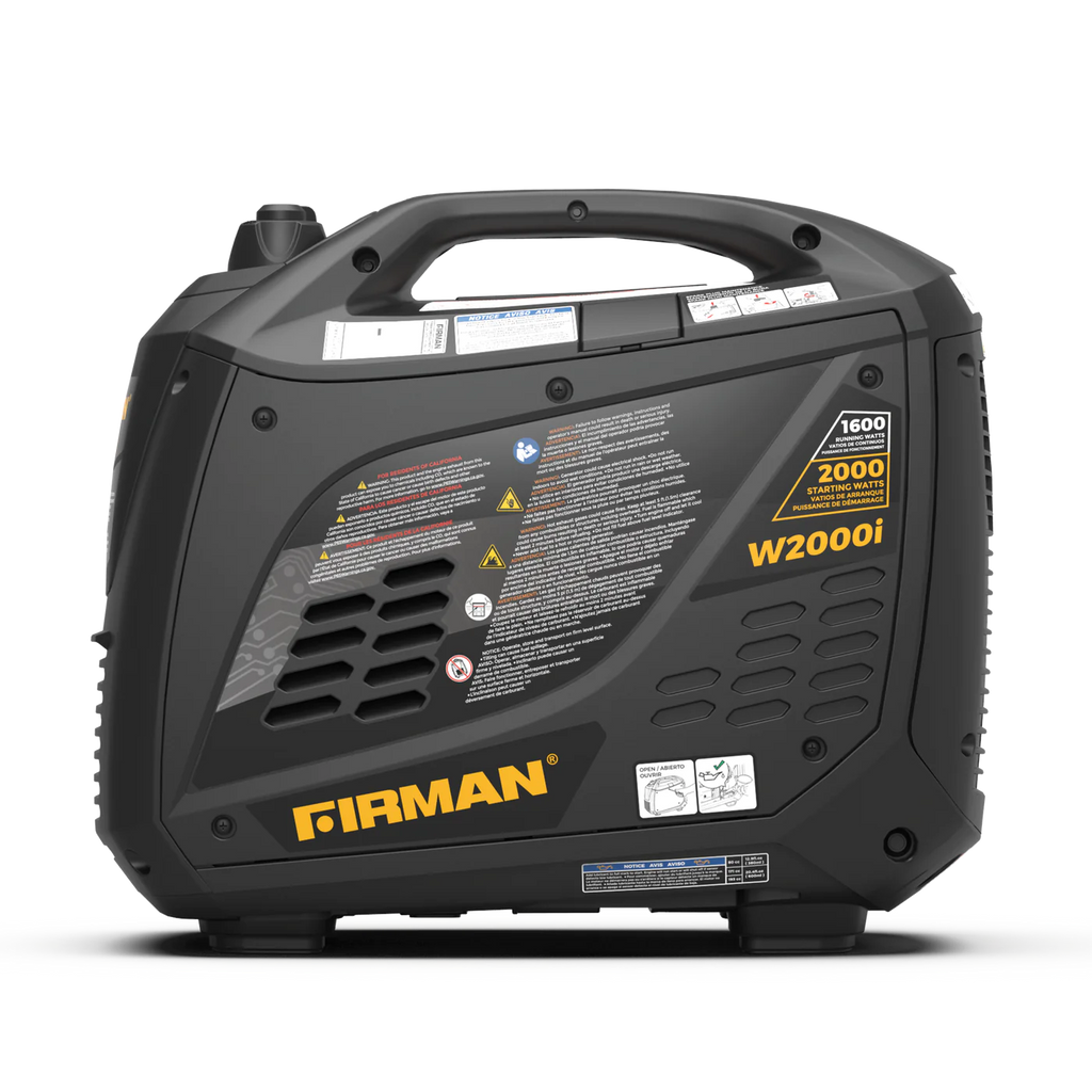 Firman W01682F Gas Inverter Generator 1600W/2000W 30 Amp Low THD Manufacturer RFB