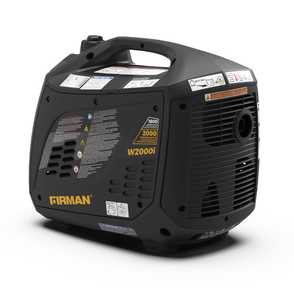 Firman W01682F Gas Inverter Generator 1600W/2000W 30 Amp Low THD Manufacturer RFB