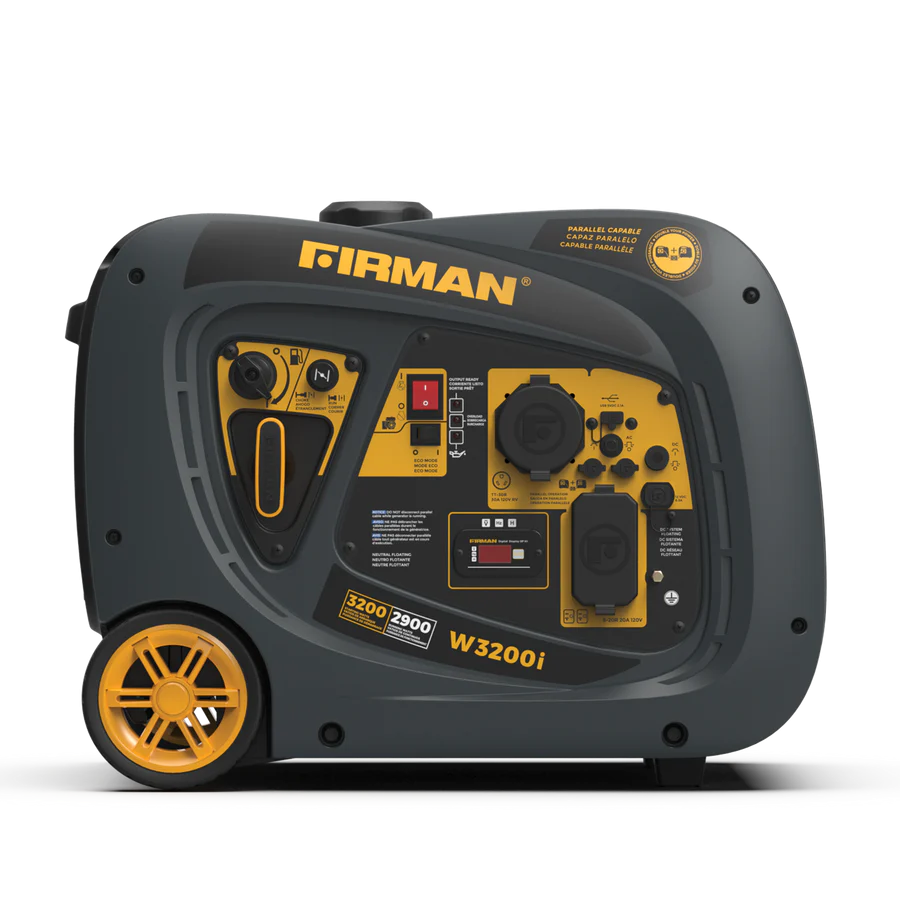 Firman W02981F Gas Inverter Generator 2900W/3200W 30 Amp Low THD Manufacturer RFB