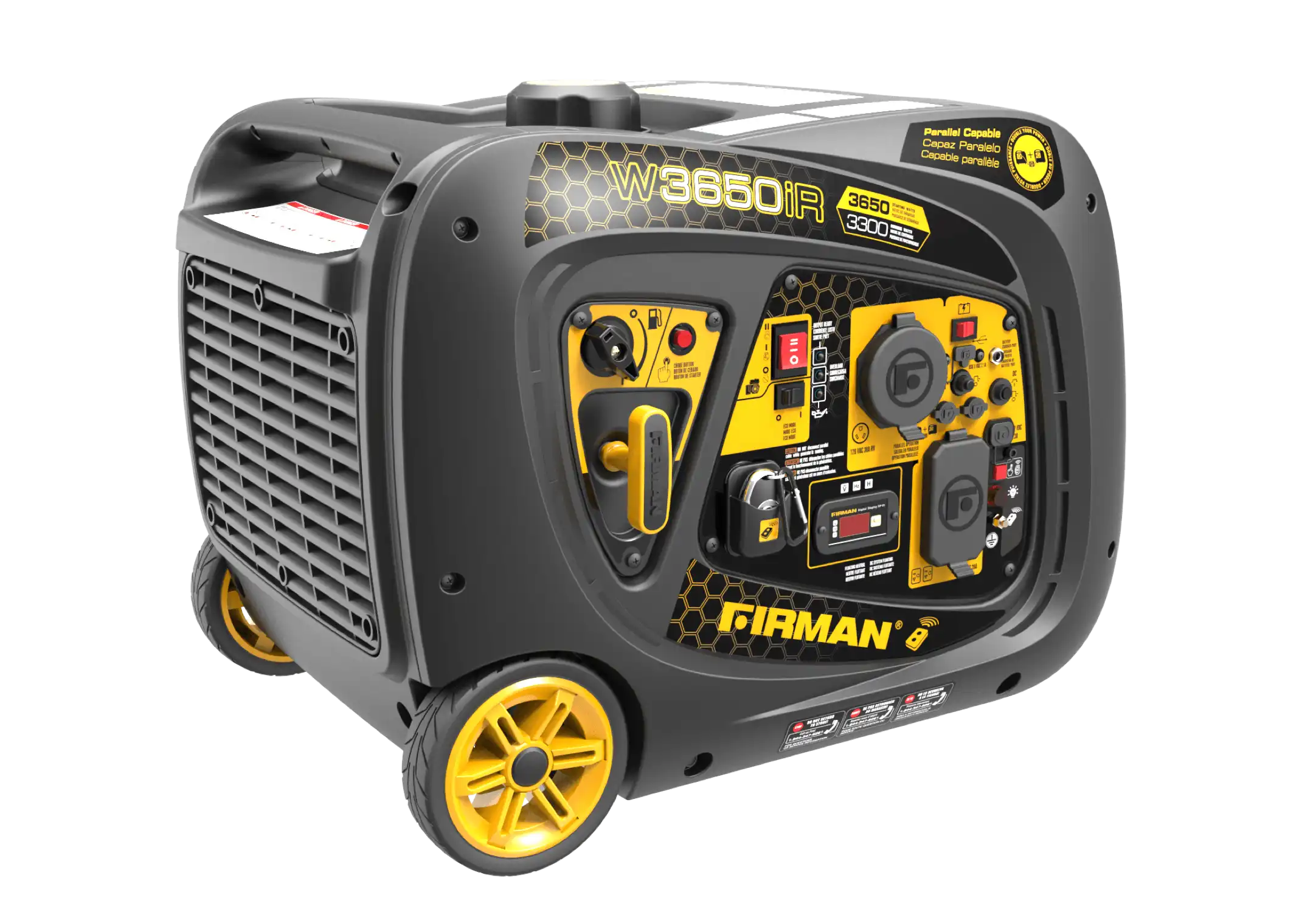 Firman W03383F 3300W/3600W Gas Remote Start Inverter Generator Manufacturer RFB