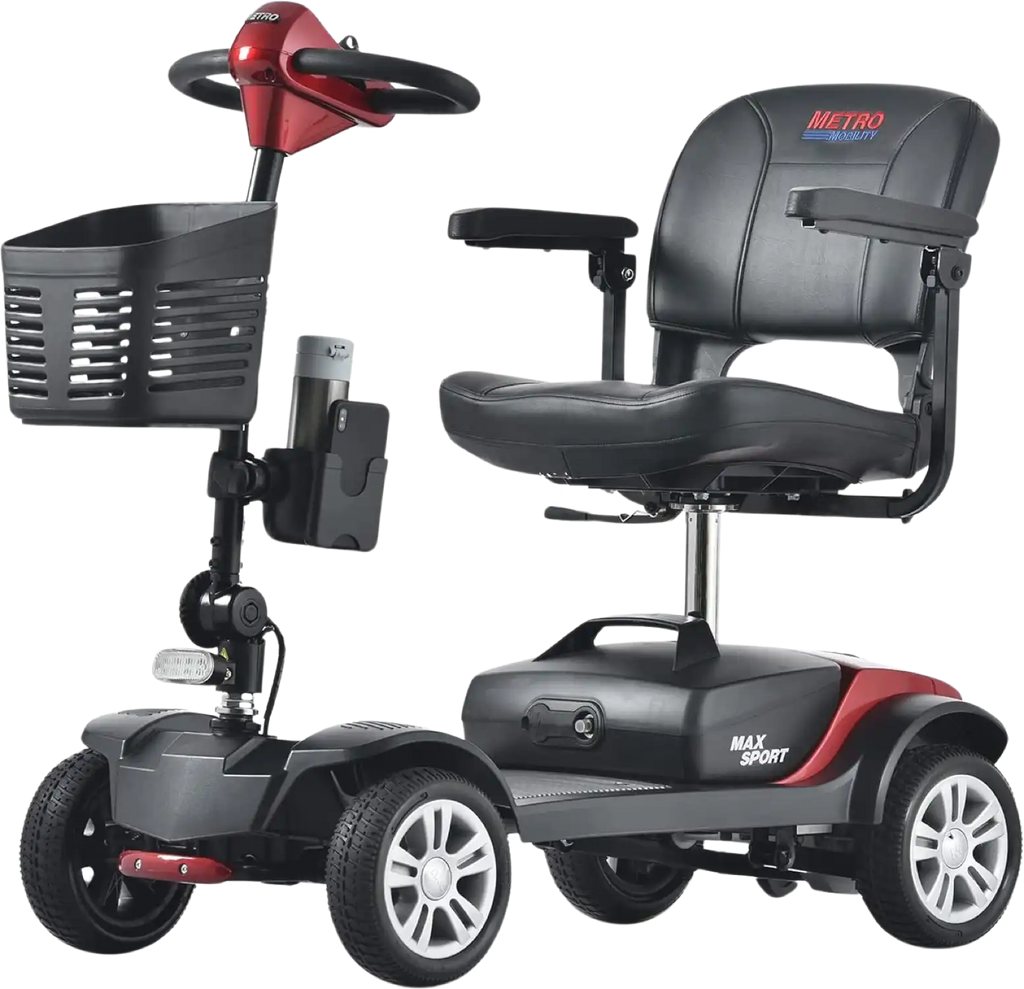 Metro Mobility Max Sport 4 Wheel Mobility Scooter Electric 24V 12Ah 300W 4.97 MPH 10 Mile Range New