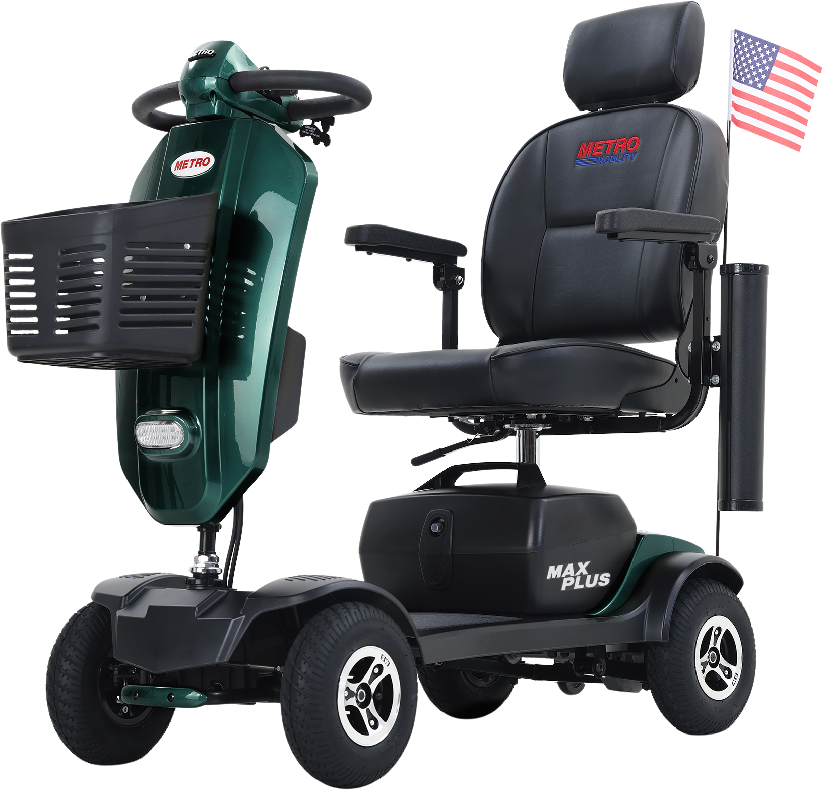 Metro Mobility Max Plus 4 Wheel Mobility Scooter Electric 24V 20Ah 300W 4.97 MPH 16 Mile Range New