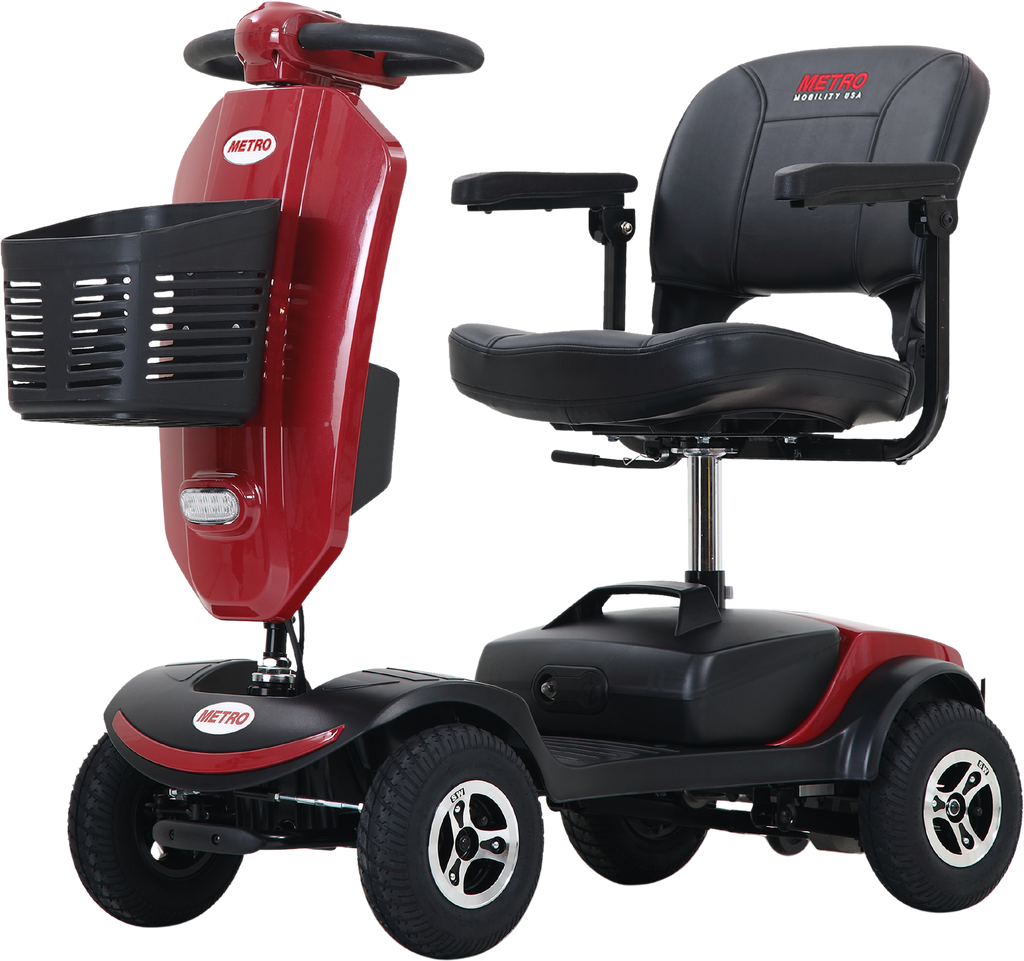 Metro Mobility Patriot Mobility Scooter 4 Wheel Electric 24V 12Ah 300W 4.97 MPH 10 Mile Range Manufacturer RFB