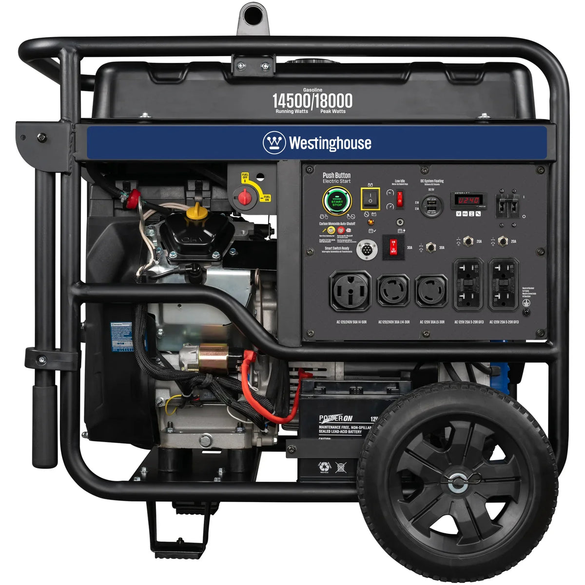 Westinghouse WGen14500c 14500W/18000W Generator 50 Amp CO Sensor Gas Remote Start New