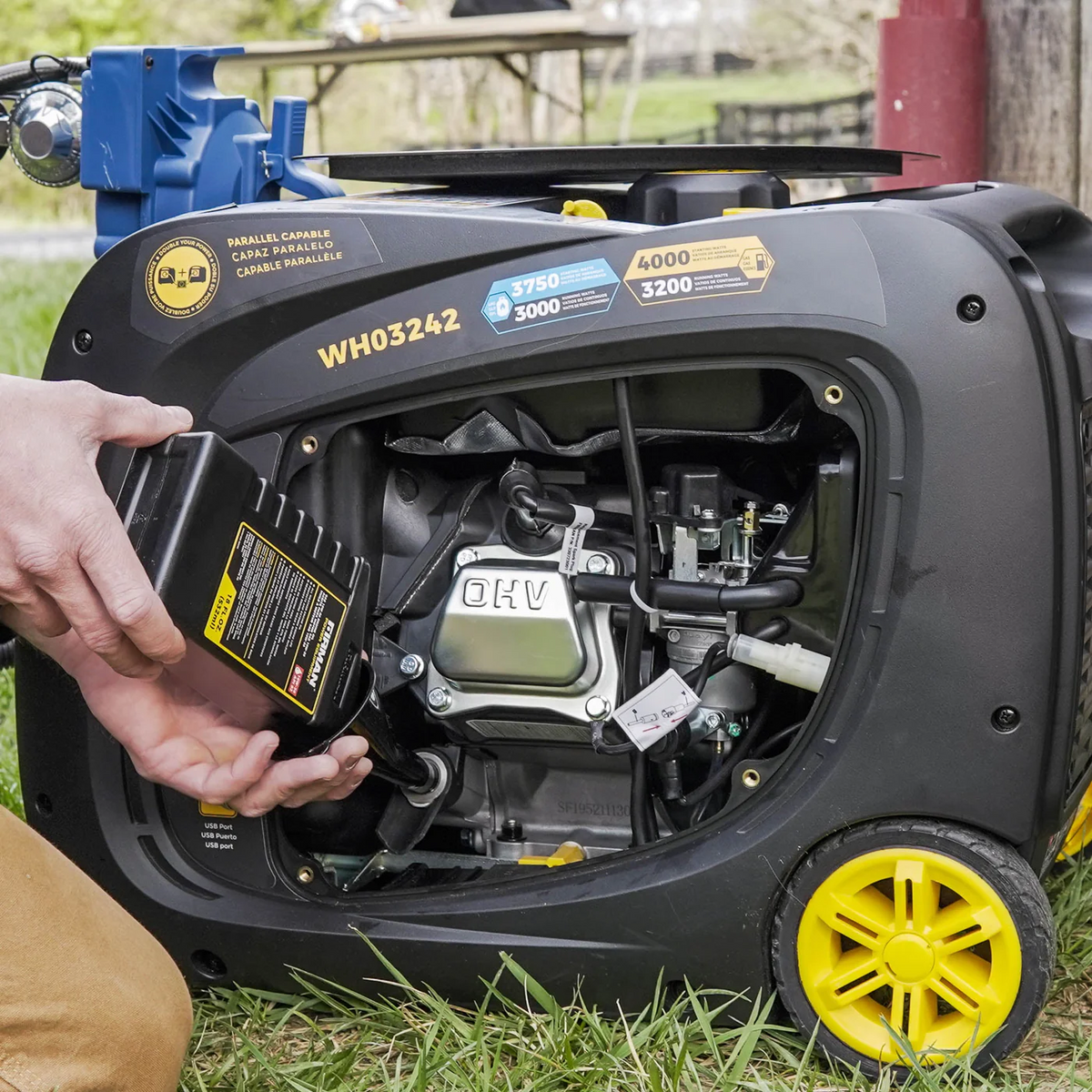 Firman WH03242 Dual Fuel Gas Propane Inverter Generator 3200W/4000W 30 Amp Low THD Parallel Ready with Electric Start Manufacturer Refurbished