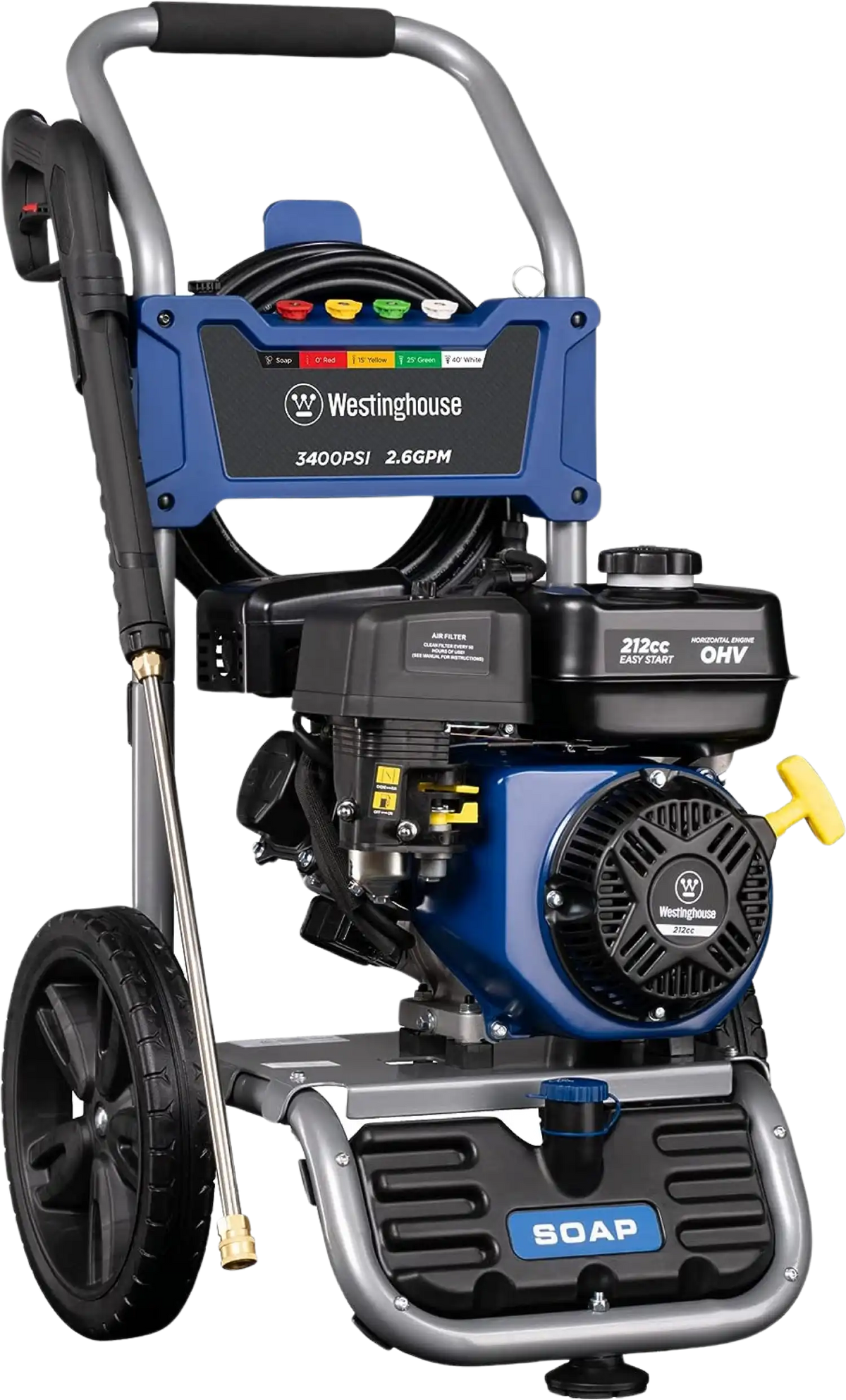 Westinghouse WPX3400 Pressure Washer 3400 PSI 2.6 GPM Gas New