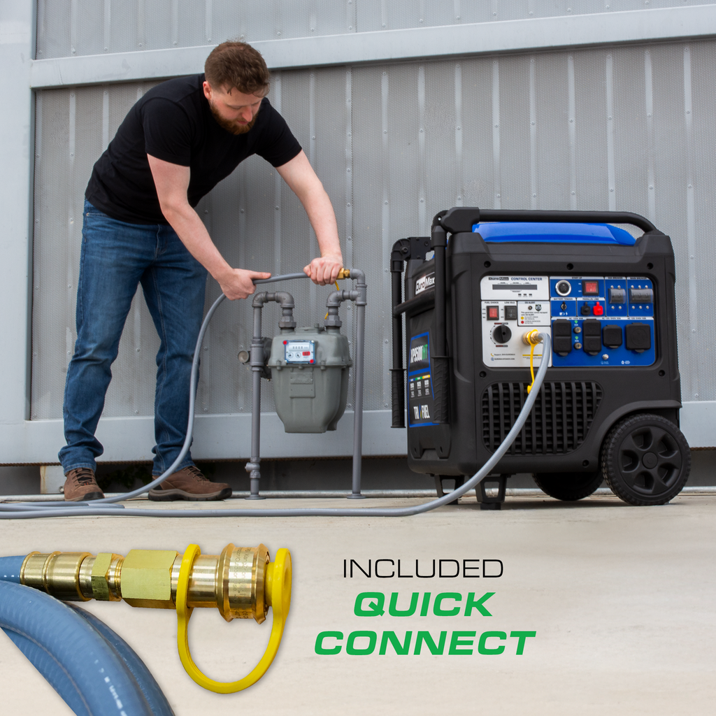 Duromax XP9500IHT 7600W/9500W Generator Tri-Fuel Gas Propane Natural Gas 50A Inverter Remote Start CO Alert New