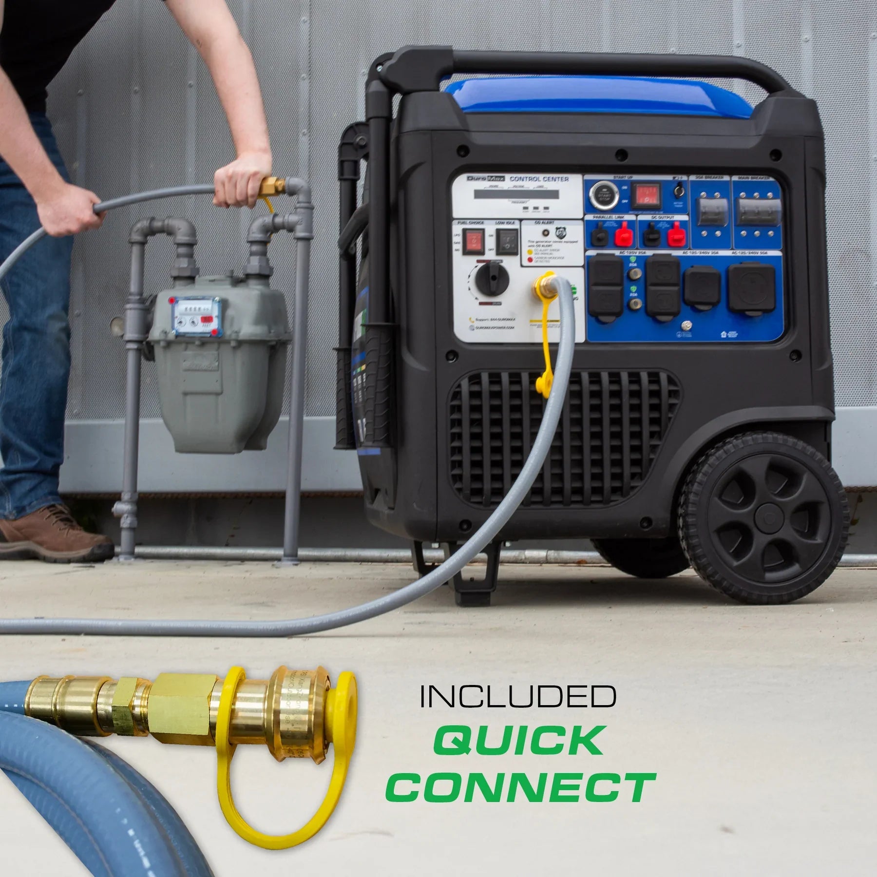 DuroMax XP11000iHT 9000W/11000W Generator Tri-Fuel 50A Gas Propane Natural Gas Inverter Low THD Remote Start CO Alert New