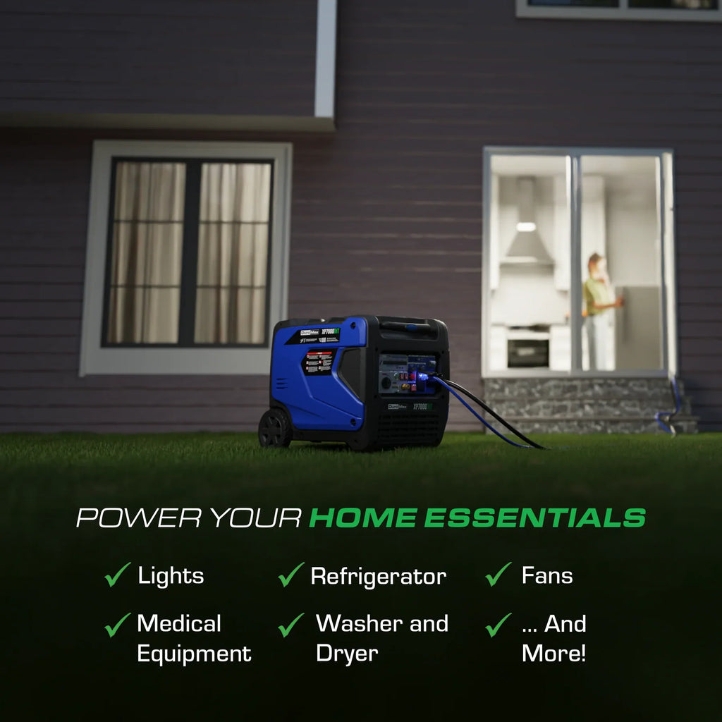 DuroMax XP7000iHT 5500W/7000W Tri Fuel Generator Gas Propane NG Remote Start Inverter CO Alert New