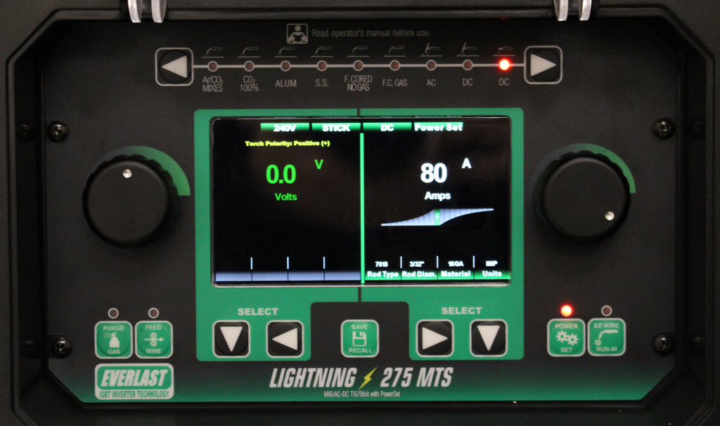 Everlast Lightning MTS 275 Welder Multi-Process 275A 120/240V with TIG Package New