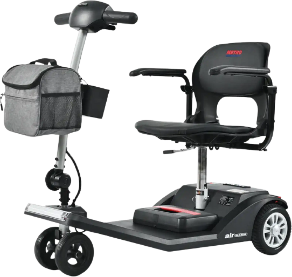 Metro Mobility Air Classic Mobility Scooter 4-Wheel Electric 24V 12Ah 250W 4.97 MPH 10 Mile Range Manufacturer RFB