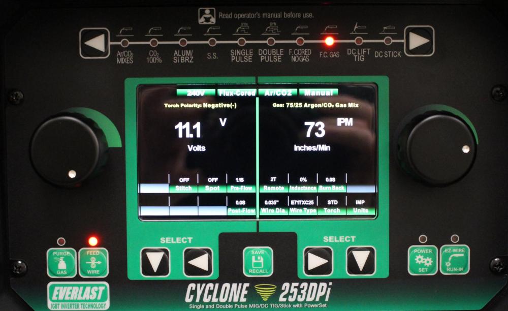 Everlast Cyclone 253DPi Welder Digital Inverter Pulse MIG/Stick/TIG 250A 240V New