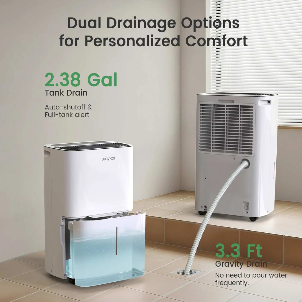 Waykar Dehumidifier 150 Pints with Pump Energy Star Auto Swing Vent New