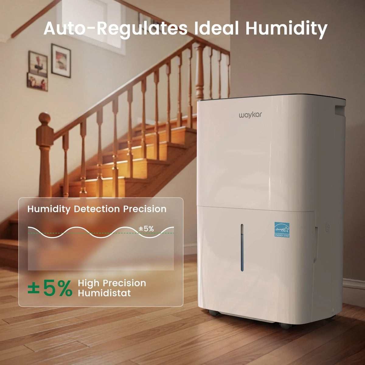 Waykar Dehumidifier 150 Pints with Pump Energy Star Auto Swing Vent New