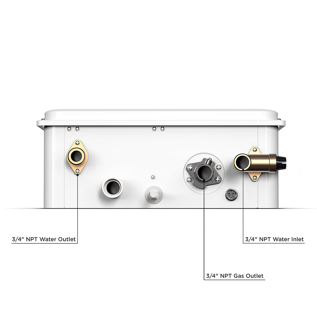 Eccotemp 6.8GB-ILP Builder Series Tankless Water Heater Liquid Propane 6.8 GPM Indoor Open Box