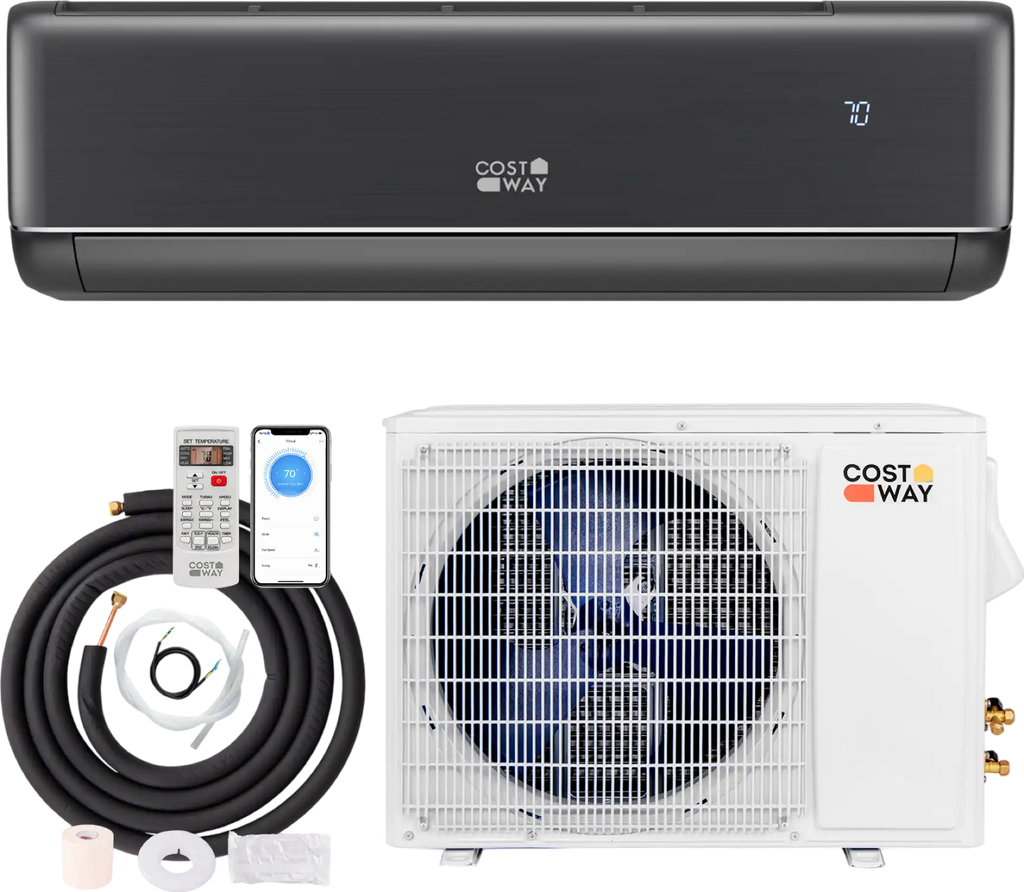 Costway Mini Split AC and Heater 24000 BTU 21 SEER2 Wi-Fi Enabled Energy Star Certified 32796185 New