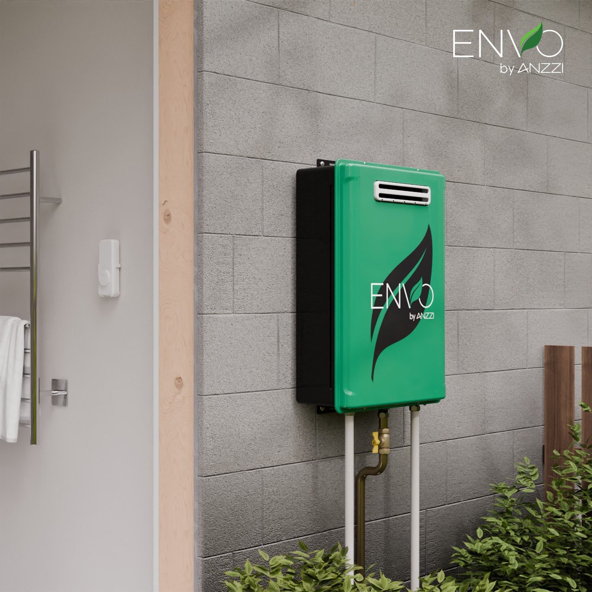 Anzzi Envo Tankless Water Heater Outdoor Natural Gas 7.8 GPM 180,000 BTU 120V New