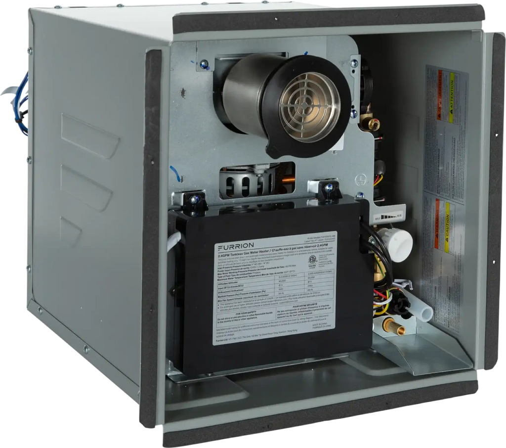 Furrion RV Tankless Water Heater Propane 2.4 GPM with Antifreeze Protection New