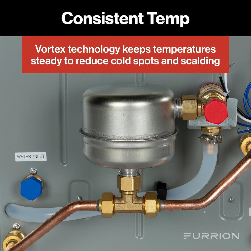 Furrion RV Tankless Water Heater Propane 2.4 GPM with Antifreeze Protection New