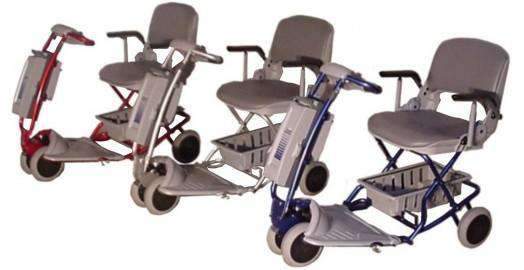 Tzora Classic Portable Lightweight Folding Mobility Scooter Grey New
