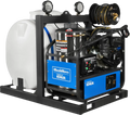 MechMaxx HPW40KT Pressure Washer 4000 PSI 4 GPM KOHLER Electric Start Engine Hot Water Skid Mounted with 175 Gal Tank New