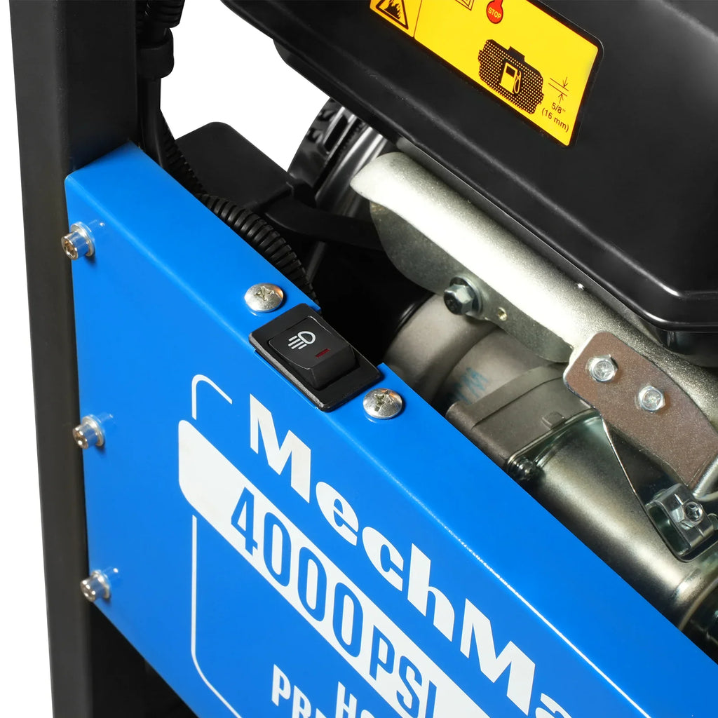 MechMaxx HPW40KBT Pressure Washer 4000 PSI 4 GPM KOHLER Electric Start Hot Water Skid Mounted with 245 Gal Tank New