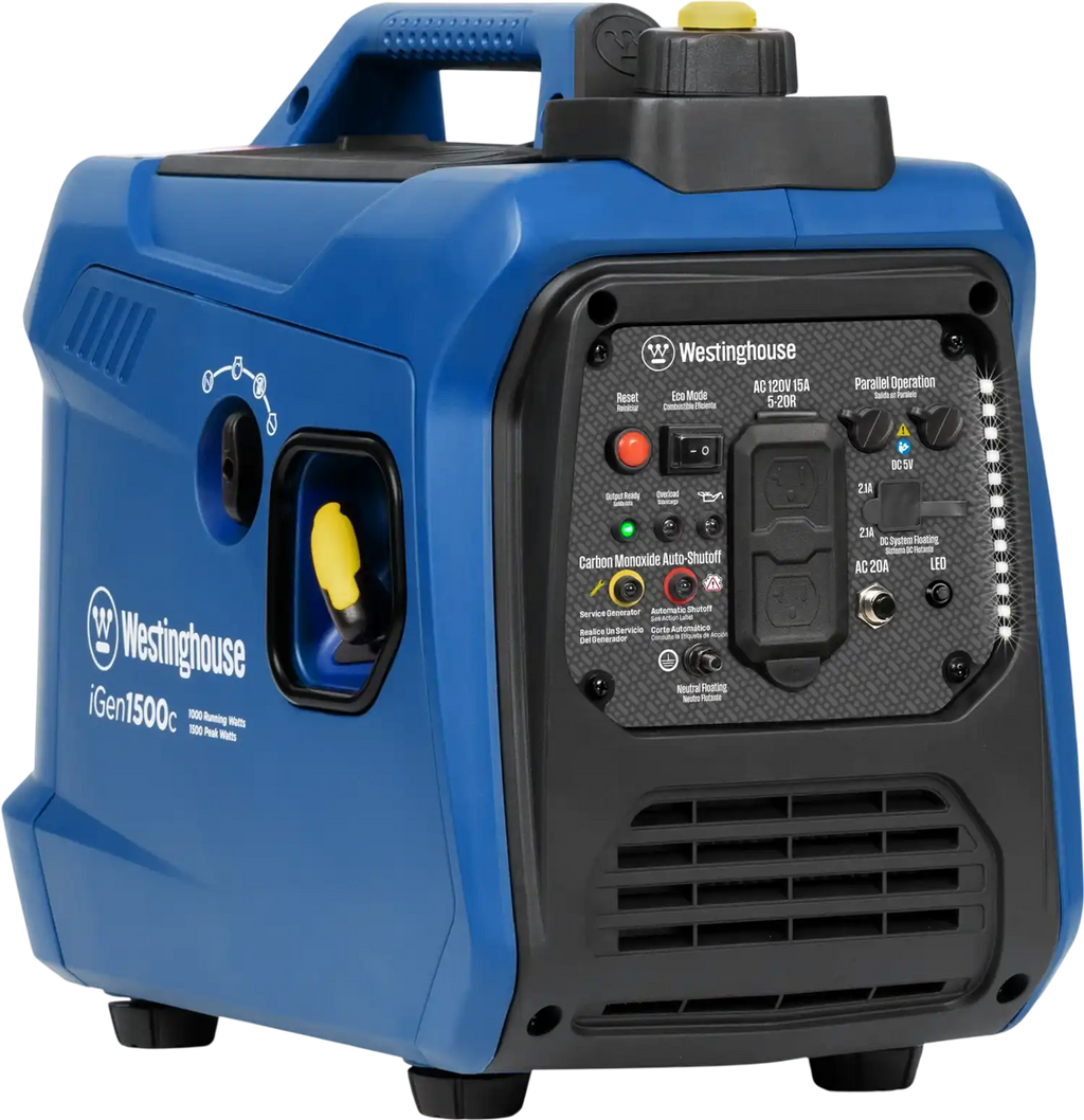 Westinghouse iGen1500c Inverter Generator 1000W/1500W 15 Amp Recoil Start Gas New