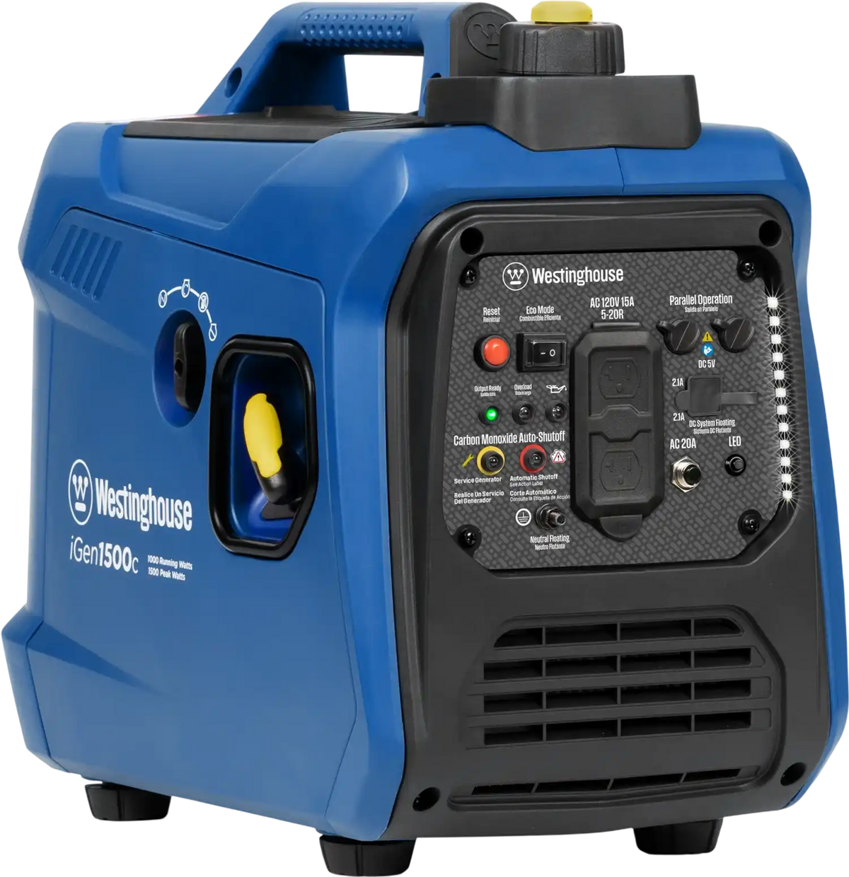 Westinghouse iGen1500c Inverter Generator 1000W/1500W 15 Amp Recoil Start Gas New
